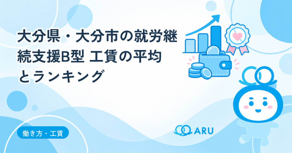 【令和7年度】大分県・大分市の就労継続支援B型 工賃の平均とランキング